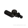 Steel set screws with cone point